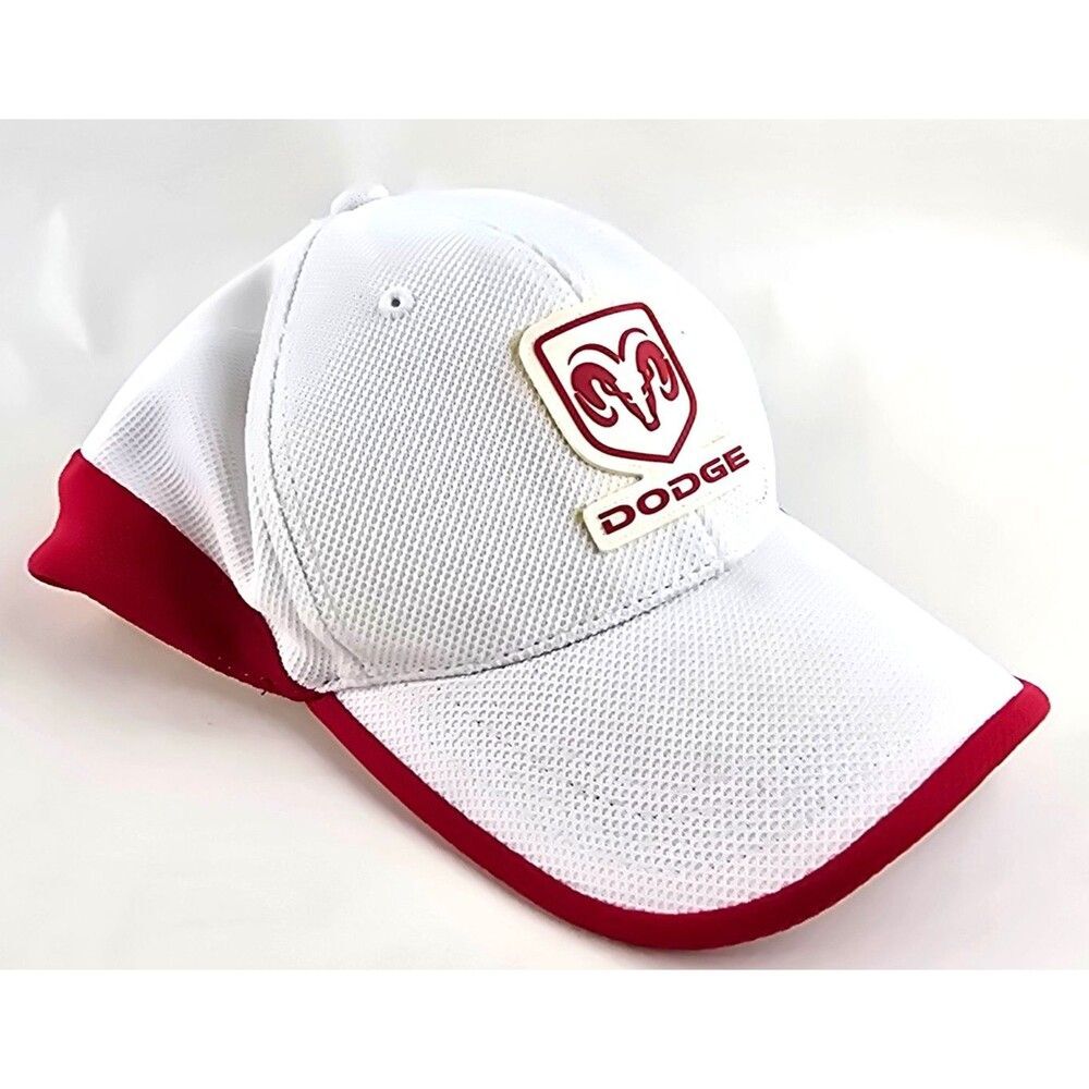 NASCAR Dodge Ram Hat Cap Kasey Kahne #9 Fitted Stretch Chase Authentics White